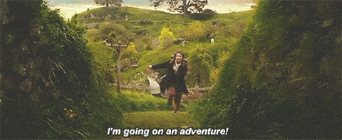 call to adventure hobbit running
